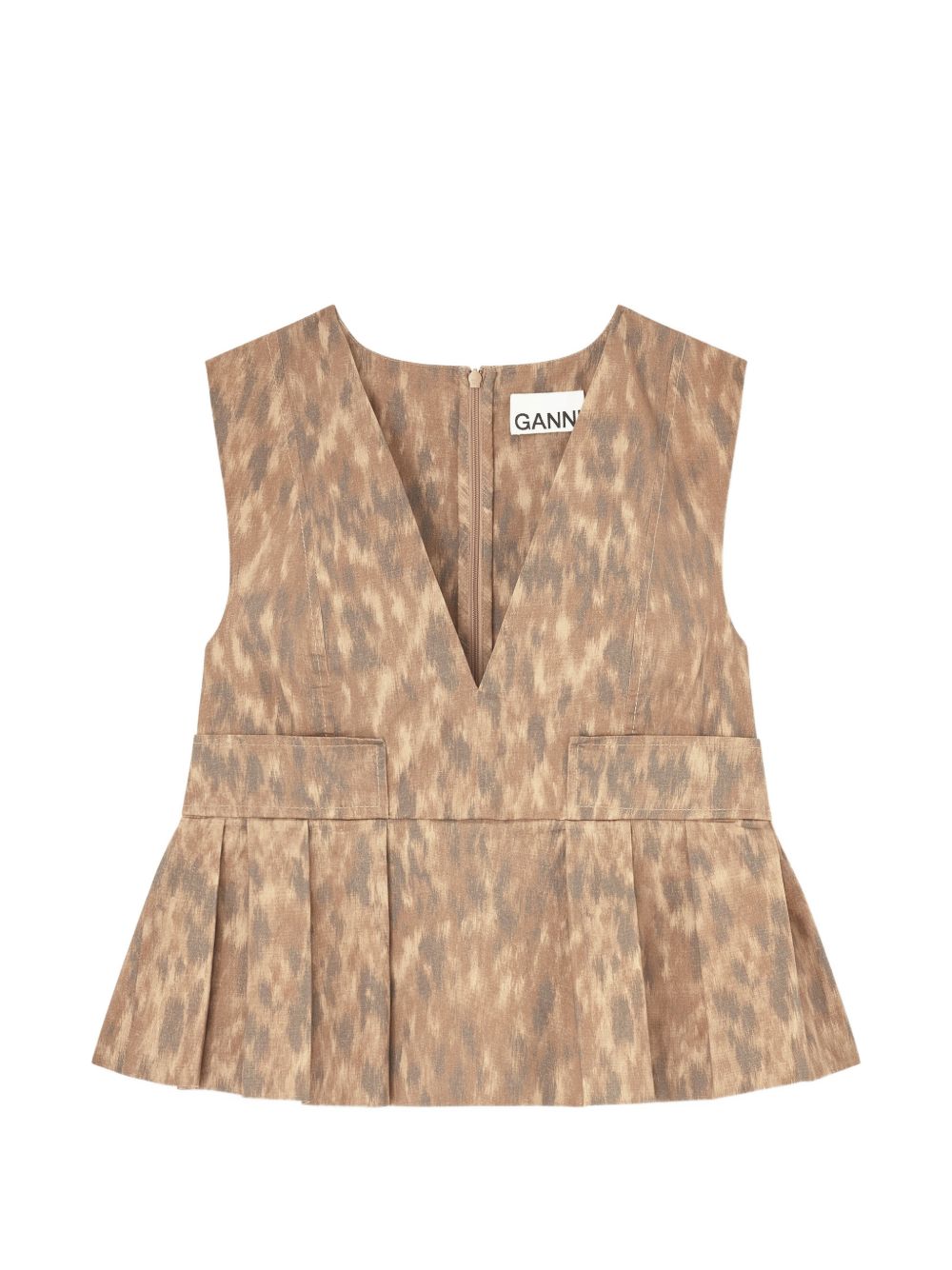 Ganni Printed Cotton Top – New In Spring 2026