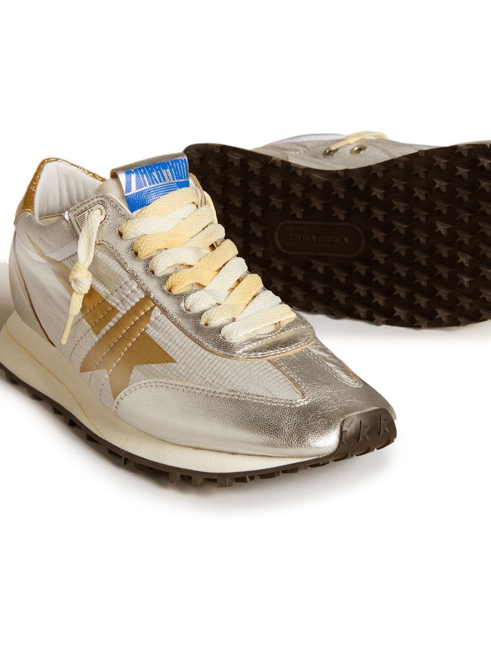 Golden Goose Marathon Sneakers — Silver Women's Shoes