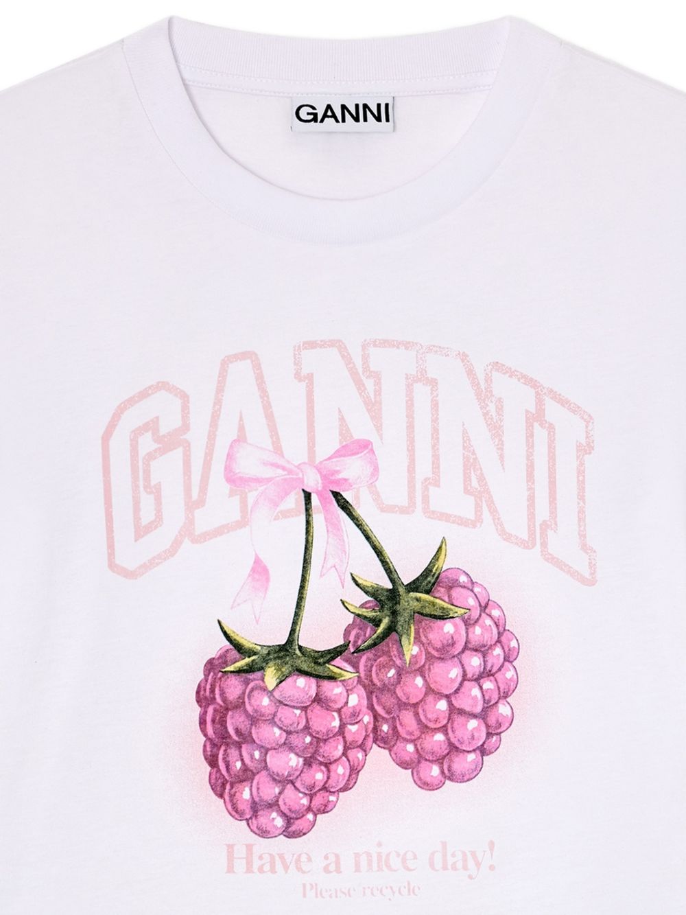 GANNI T-shirts and Polos White