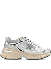 Golden Goose Grey Sneakers — Lightstar Lace-Up | Aumifour