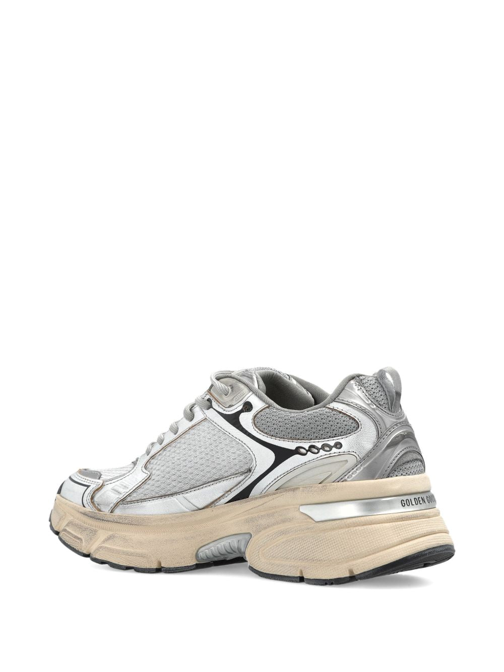 Golden Goose Grey Sneakers — Lightstar Lace-Up | Aumifour