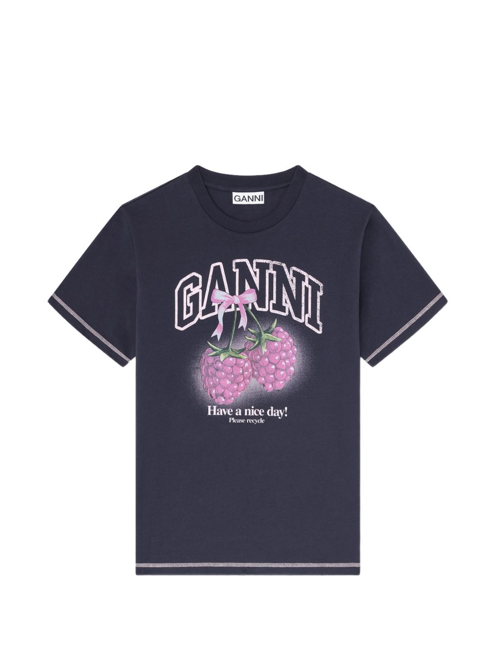 GANNI T-shirts and Polos Black