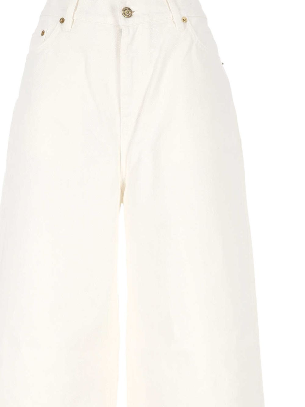 Golden Goose Jeans White — Women's Wide‑Leg Jeans