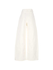 Golden Goose Jeans White — Women's Wide‑Leg Jeans