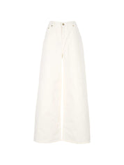 Golden Goose Jeans White — Women's Wide‑Leg Jeans