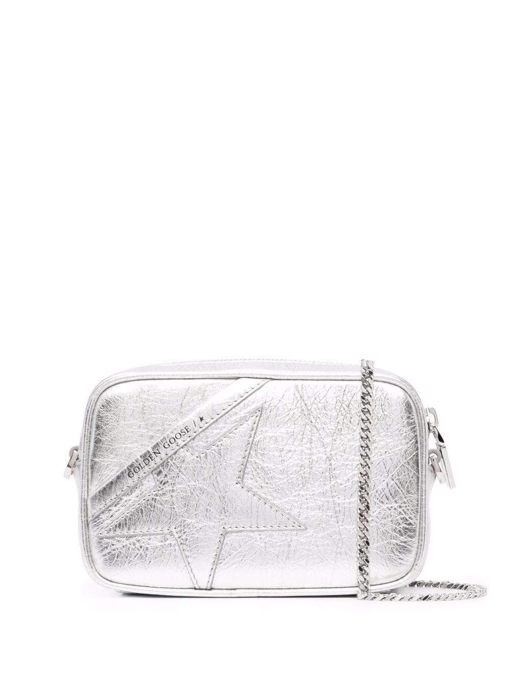 Golden Goose Silver Shoulder Bag — New Mini Star