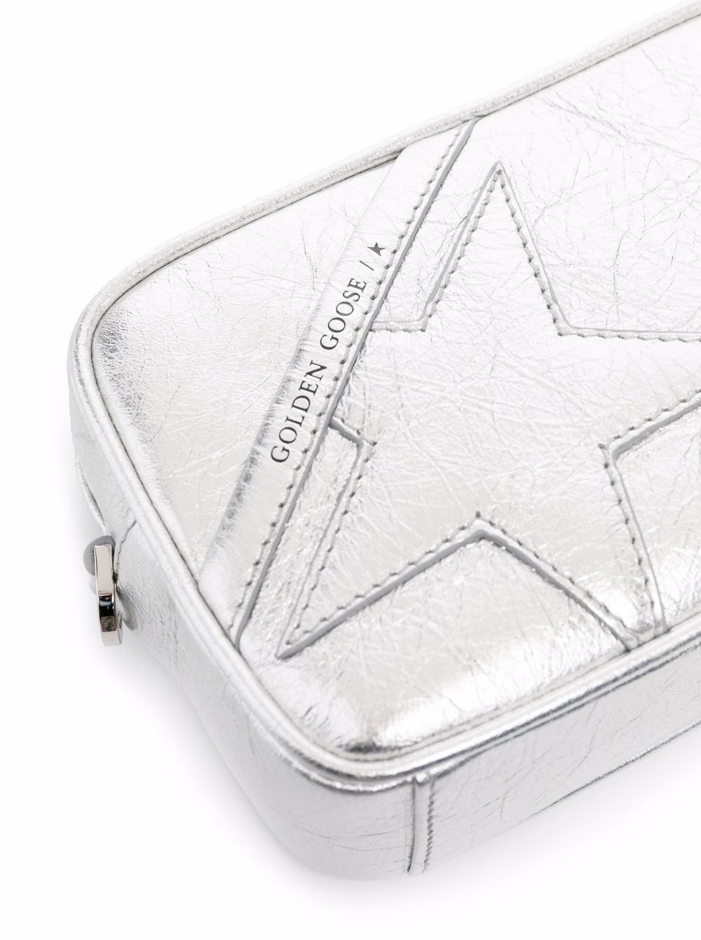 Golden Goose Silver Shoulder Bag — New Mini Star