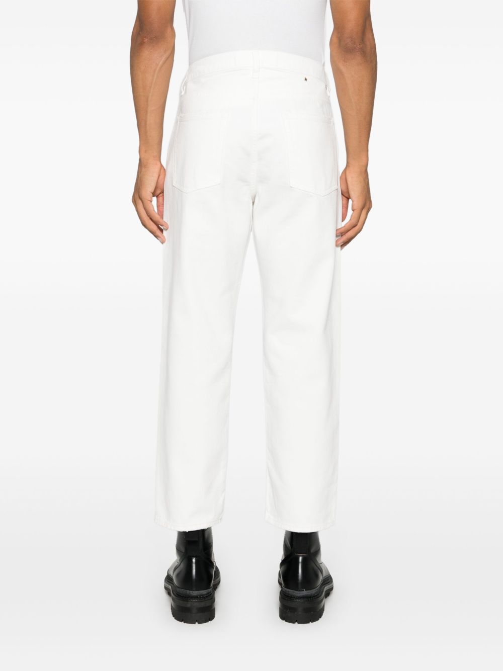 Golden Goose Jeans White — Men's Loose Fit Denim