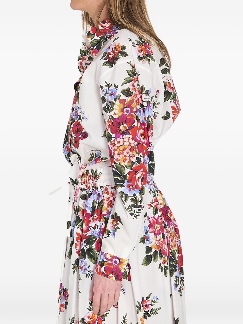 Dolce & Gabbana Floral-Print Knotted Shirt — New In