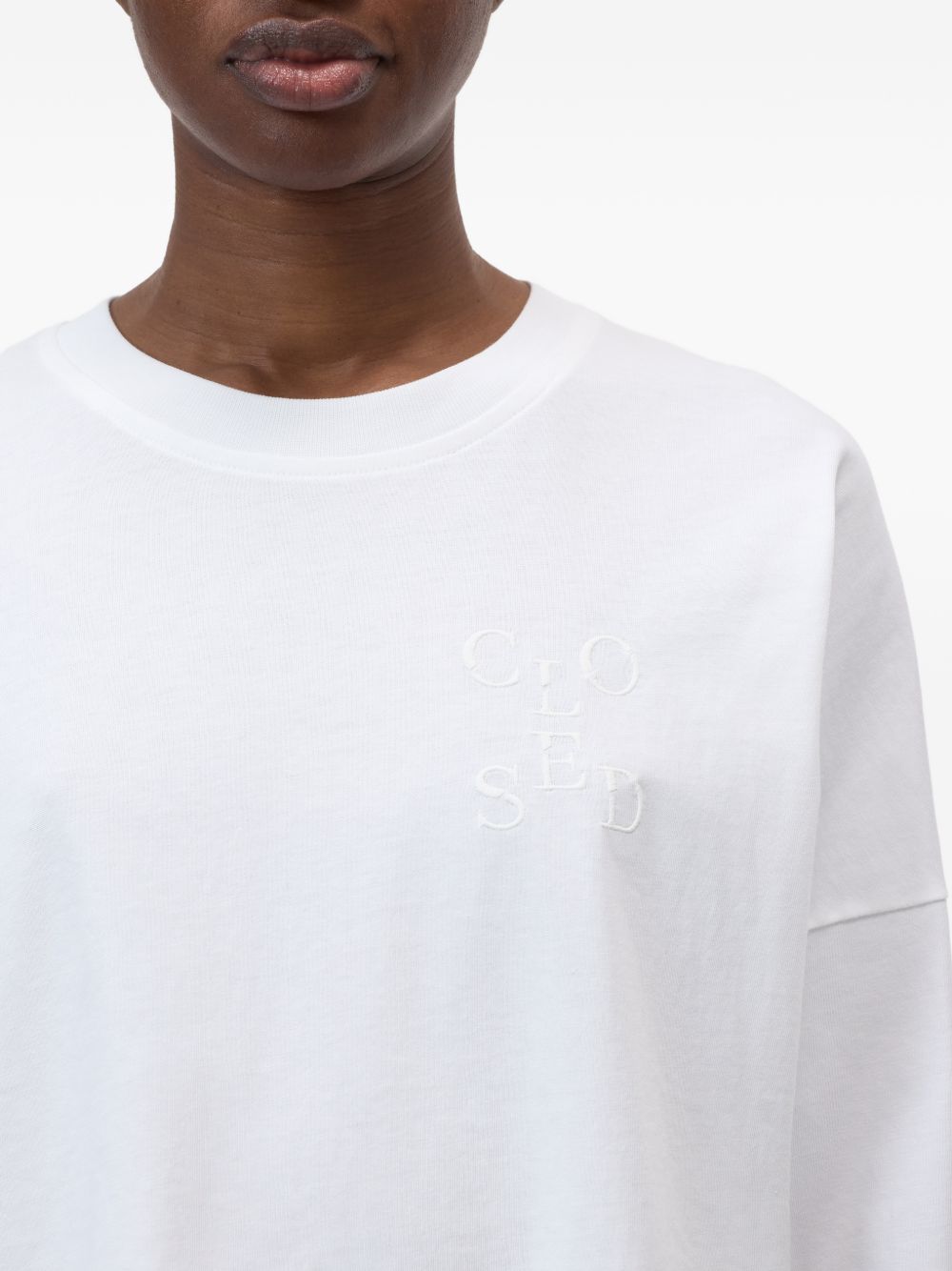 Closed White Crewneck Sweater for Women — Organic Cotton