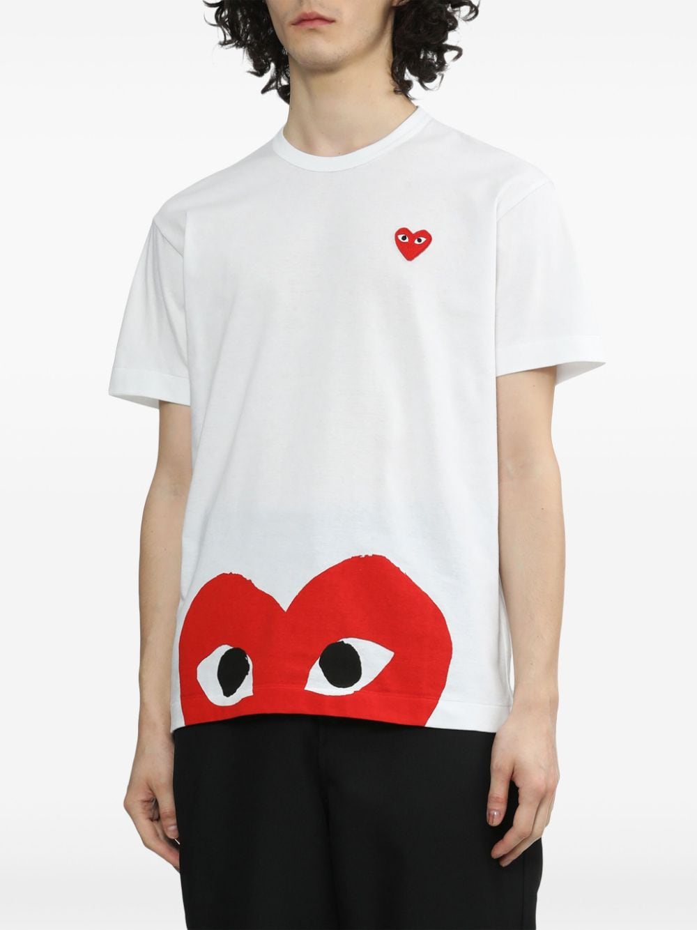 Comme Des Garcons White T-Shirts & Polos — Topwear
