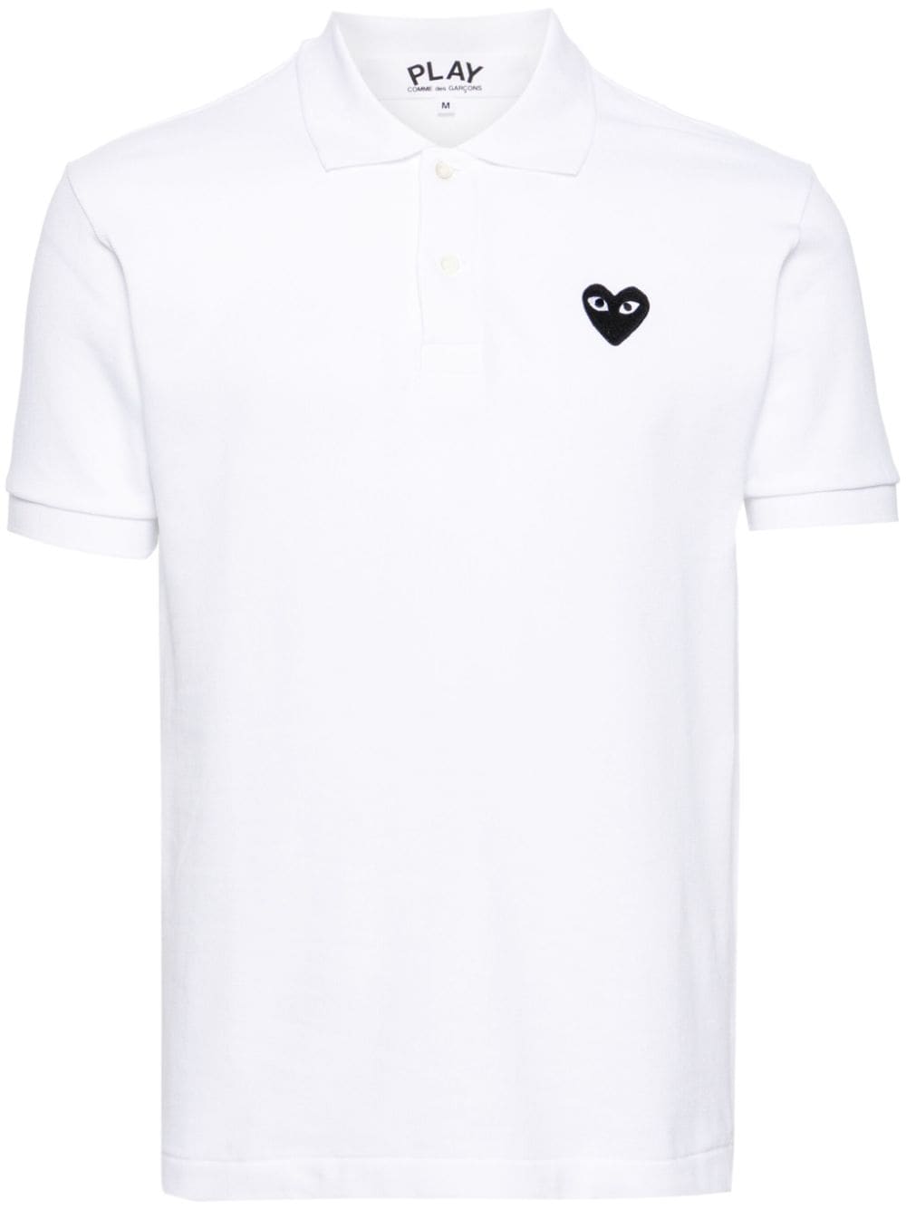 Comme Des Garcons White Polo T-Shirts & Polos