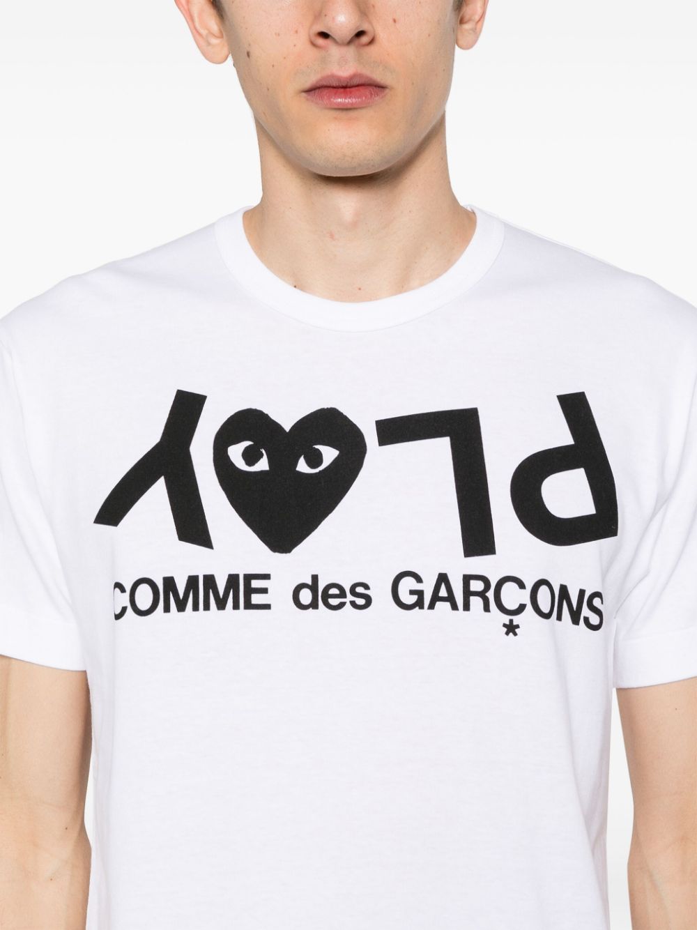 Comme Des Garçons White T-Shirts & Polos — Topwear