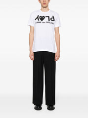 Comme Des Garçons White T-Shirts & Polos — Topwear