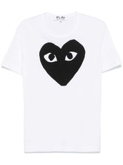 Comme Des Garcons White T-Shirts & Polos — Iconic Heart Tee