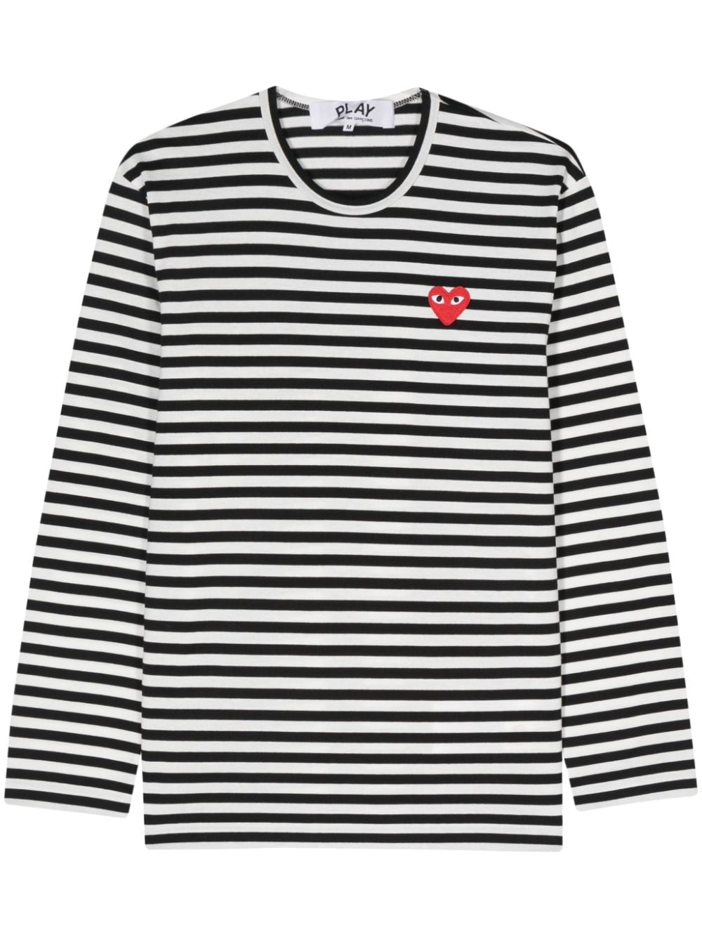 Comme Des Garcons Striped Cotton T‑Shirt for Men