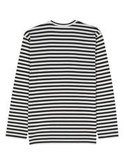 Comme Des Garcons Striped Cotton T‑Shirt for Men