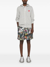 Comme Des Garcons Sweaters — Grey Zipped Hoodie