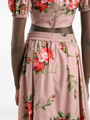 Dolce & Gabbana Skirts — Rose Pink Floral Skirts