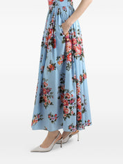 Dolce & Gabbana Flower Print Long Dress
