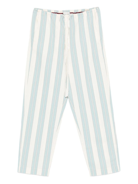 Forte Forte Striped Trousers — Drawstring Azzurro
