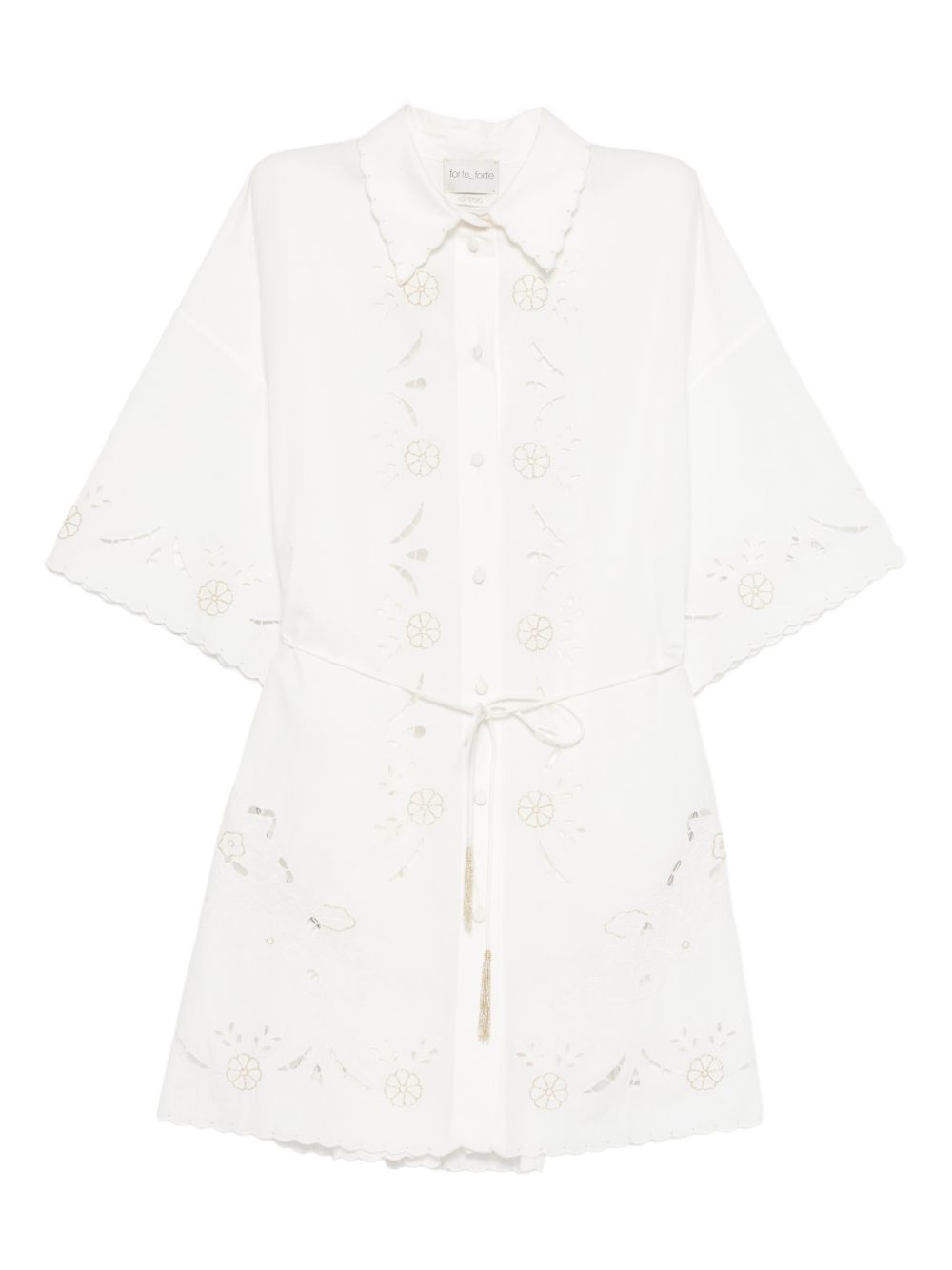Forte Forte Embroidered Cotton Shirtdress — New In