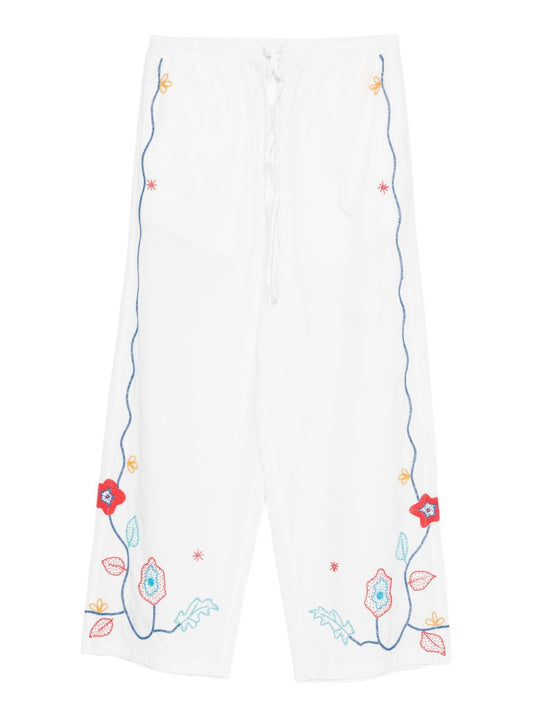 Forte Forte Embroidered Cotton Trousers — New In