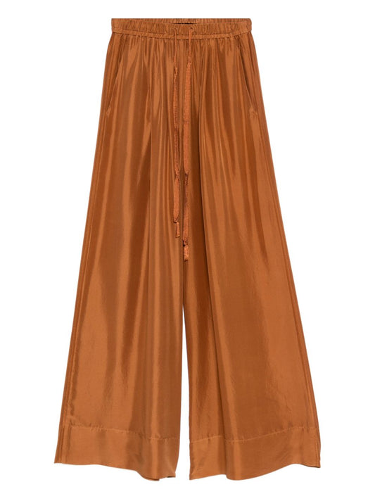 Forte Forte Silk Drawstring Trousers — Bronzo, New In