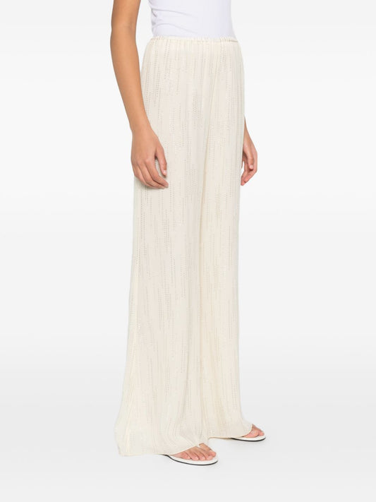 Forte Forte Straight‑Leg Trousers for Women — White