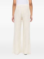Forte Forte Straight‑Leg Trousers for Women — White