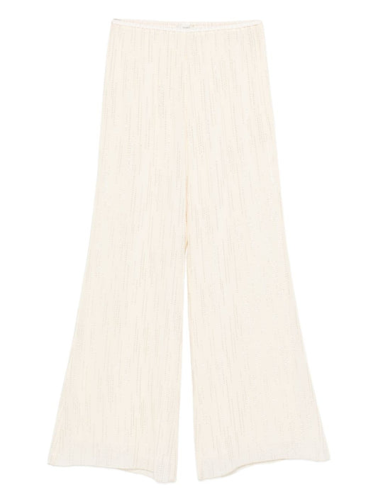Forte Forte Straight‑Leg Trousers for Women — White