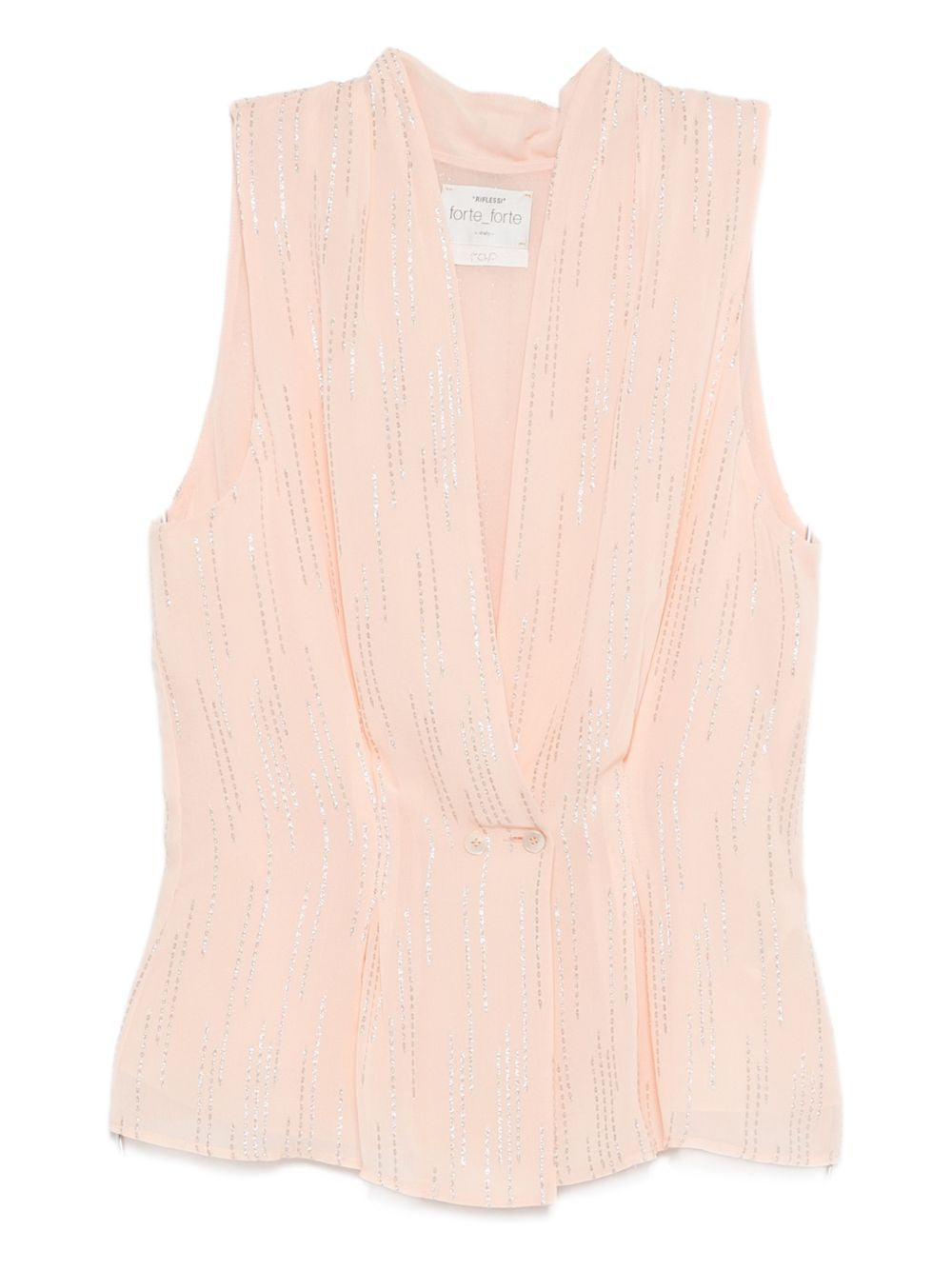 Forte Forte V‑necked Vest — Cipria Topwear for Women