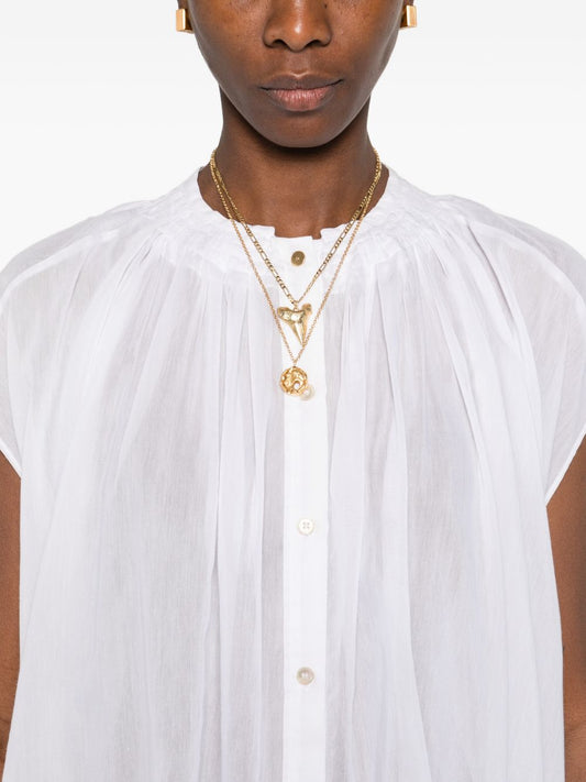 Forte Forte Voile Cotton & Silk Shirt — White, New In