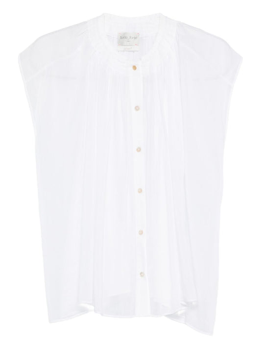Forte Forte Voile Cotton & Silk Shirt — White, New In