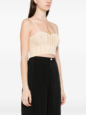Forte Forte Knitted Bralette Top — Crema Knit
