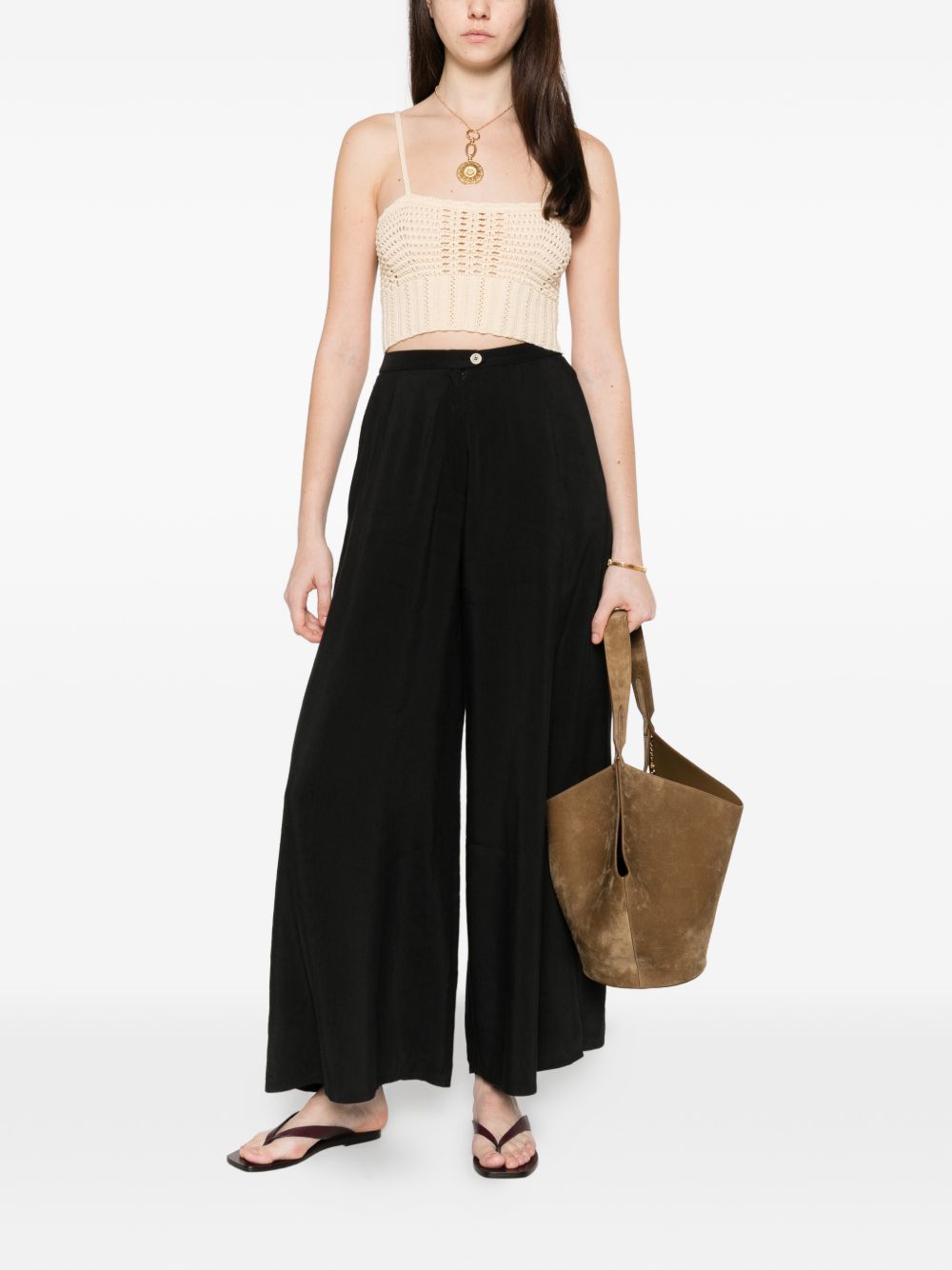 Forte Forte Knitted Bralette Top — Crema Knit