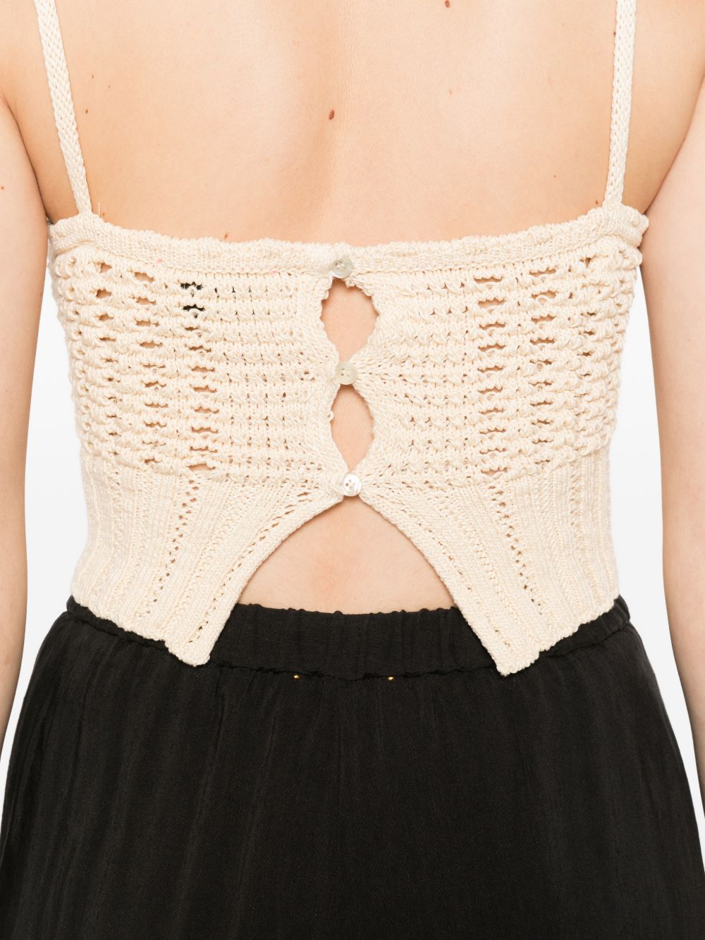 Forte Forte Knitted Bralette Top — Crema Knit