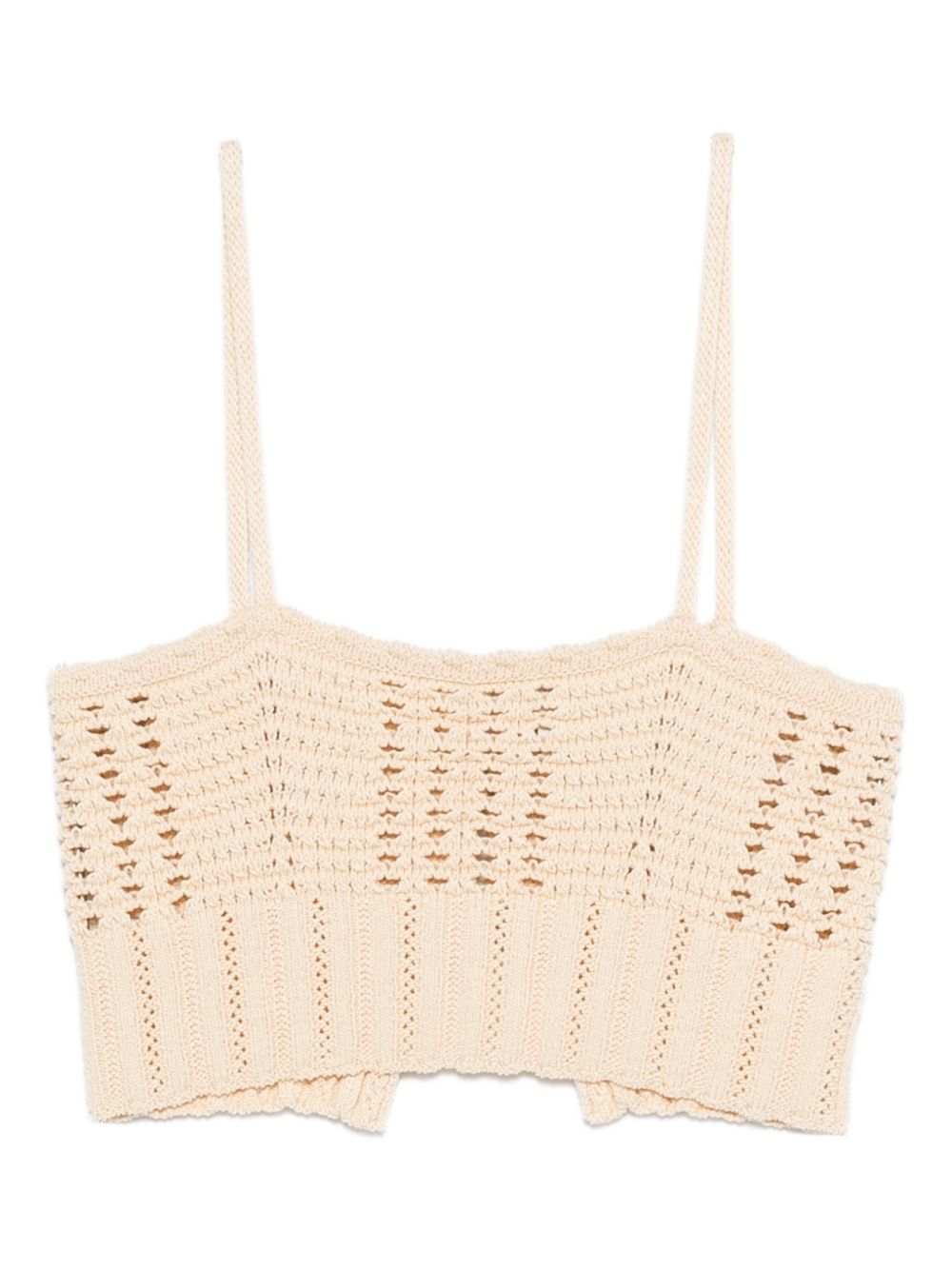 Forte Forte Knitted Bralette Top — Crema Knit