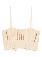 Forte Forte Knitted Bralette Top — Crema Knit
