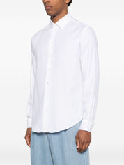 Emporio Armani Shirts — White Cotton Shirts for Men