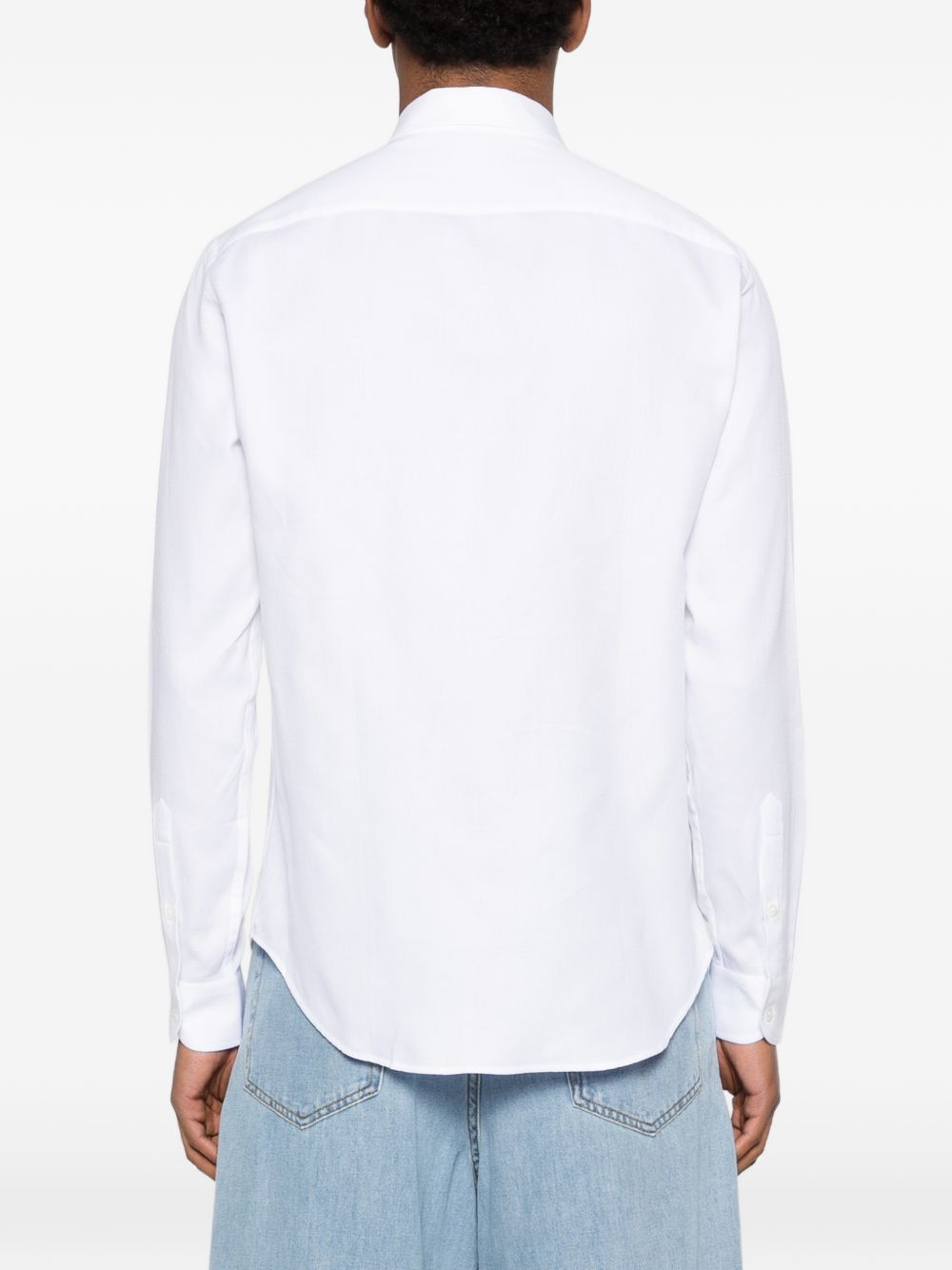 Emporio Armani Shirts — White Cotton Shirts for Men