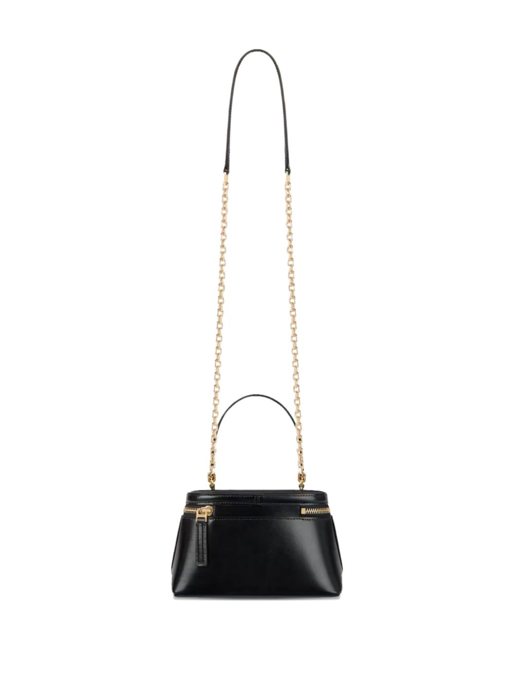 Givenchy Clutches — Black Leather Vanity Case with Chain