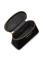 Givenchy Clutches — Black Leather Vanity Case with Chain