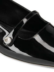 Jimmy Choo Flat Shoes — Black Patent Ballet Flats