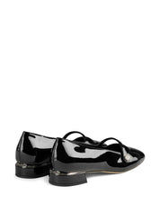 Jimmy Choo Flat Shoes — Black Patent Ballet Flats