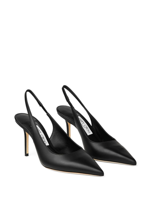 Jimmy Choo Medium Heel Pumps — Black Slingback
