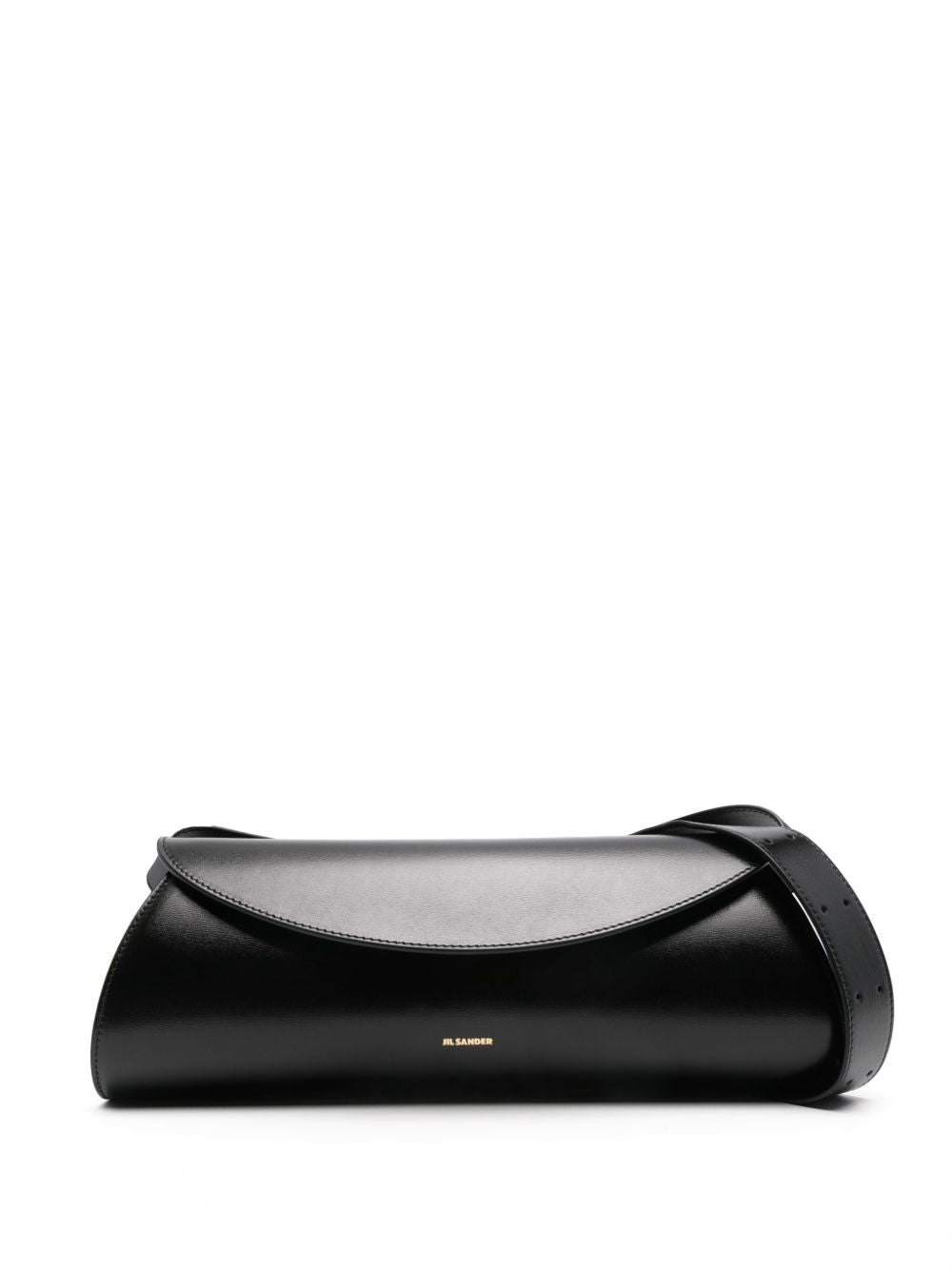 Jil Sander Cannolo Large Shoulder Bag — Black