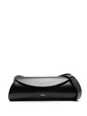 Jil Sander Cannolo Large Shoulder Bag — Black