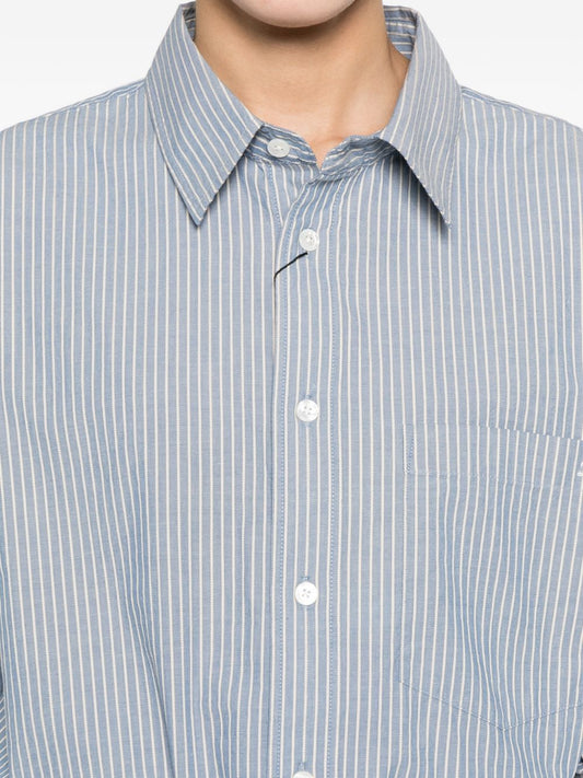 Dunst Shirts Clear Blue – Women's Striped Cotton Shirt
