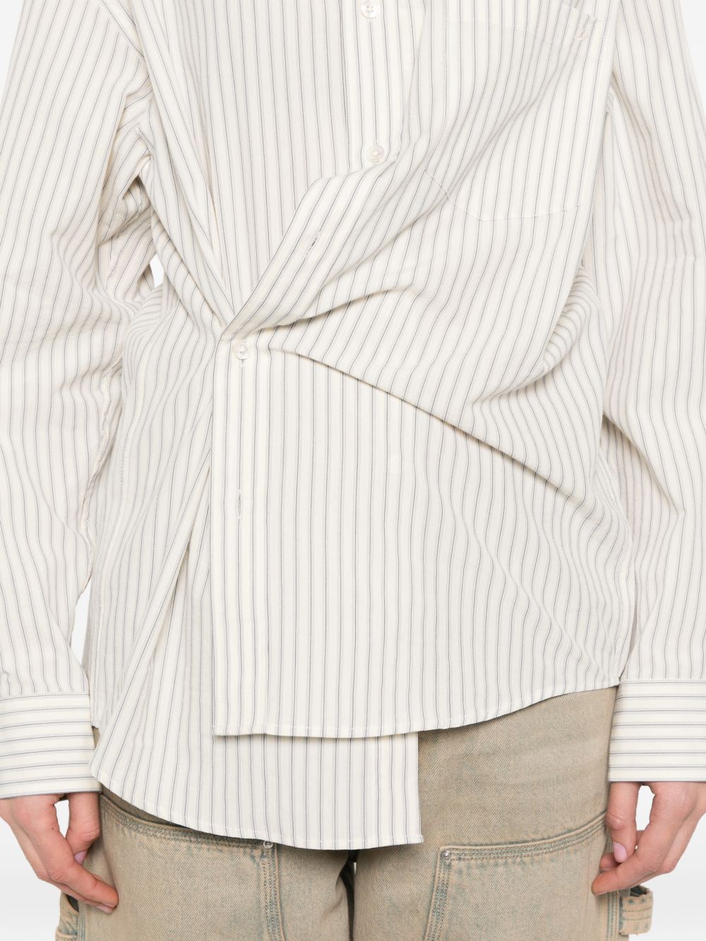 Dunst Ivory Shirts — Striped Cotton Shirt, New In